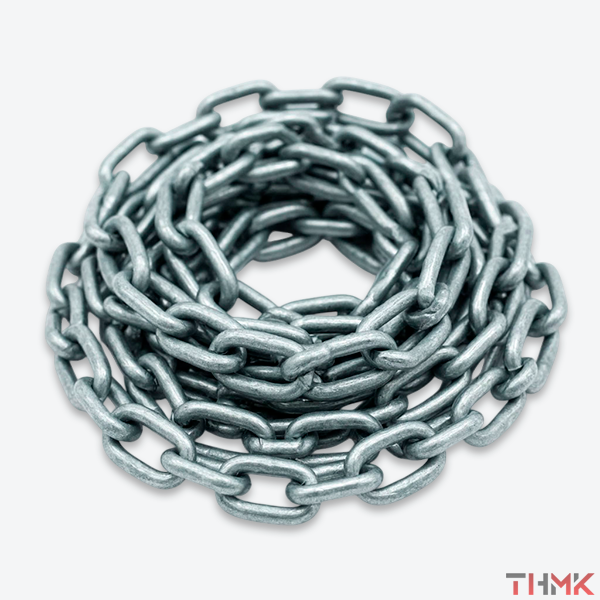 Цепь стальная оцинкованная 10x30 мм